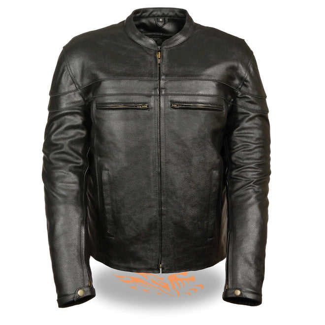Men's sporty crossover scooter jacket by HighwayLeather, featuring a stylish design and functional details in a men's jacket style.