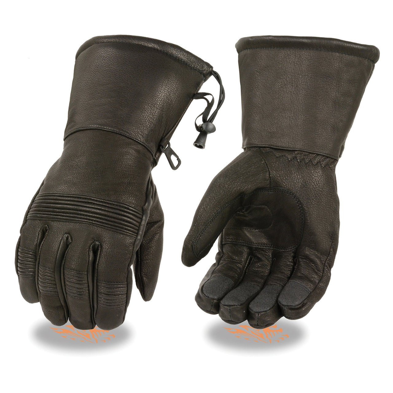 Men s Waterproof Gauntlet Gloves w Stretch Knuckles HighwayLeather