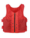 Ladies’ Red Tactical Style Leather Vest – Police Vest Style, Shade #22 | HL14945RED