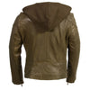 Ladies m/c look with asymmetrical zipper and zip off - HighwayLeather