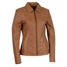 Woman's Zipper Front Scuba Jacket w/ Shirt Collar - HighwayLeather