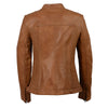 Woman's HighwayLeather zip front scuba jacket with side stretch fitting, black, stylish women's outerwear.