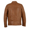 Men's Classic Moto Leather Jacket w/ Zipper Front - HighwayLeather