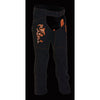 Women's Textile Chap w/ Tribal Embroidery & Reflective Detail - HighwayLeather