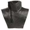 Unisex Premium Leather Neck Warmer w/ Zipper Closure, Fleece Liner - HighwayLeather