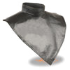 Unisex premium leather neck warmer with fleece liner, stylish accessories by HighwayLeather for warmth and comfort.