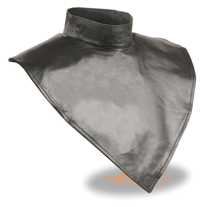 Unisex premium leather neck warmer with fleece liner, stylish accessories by HighwayLeather for warmth and comfort.