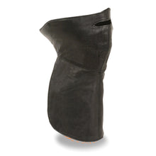 Unisex Premium Leather Face & Neck Warmer w/ Adjustable Straps