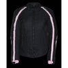 Women's Textile Jacket w/ Stud & Wings Detailing - HighwayLeather