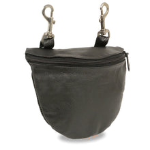 Leather Zipper Close Belt Bag w/ Belt Clasps (8.5X5.5) - HighwayLeather