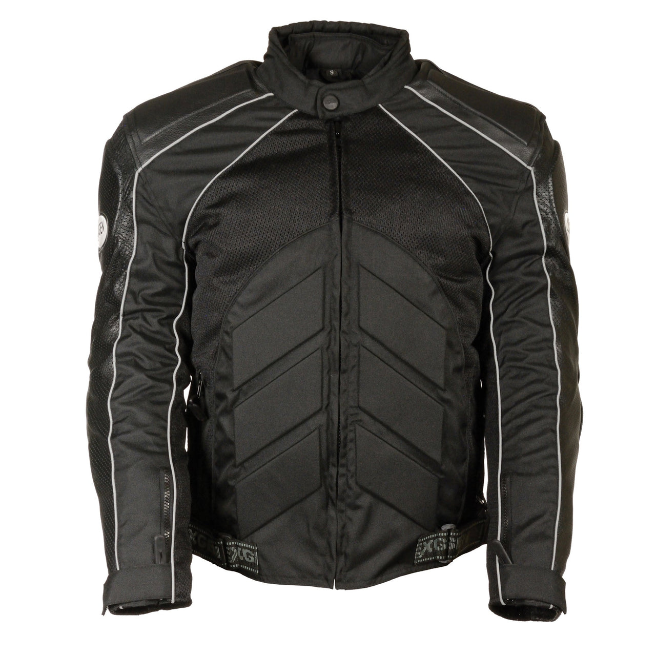 Men's Combo Leather/Textile/Mesh Racer Jacket - HighwayLeather