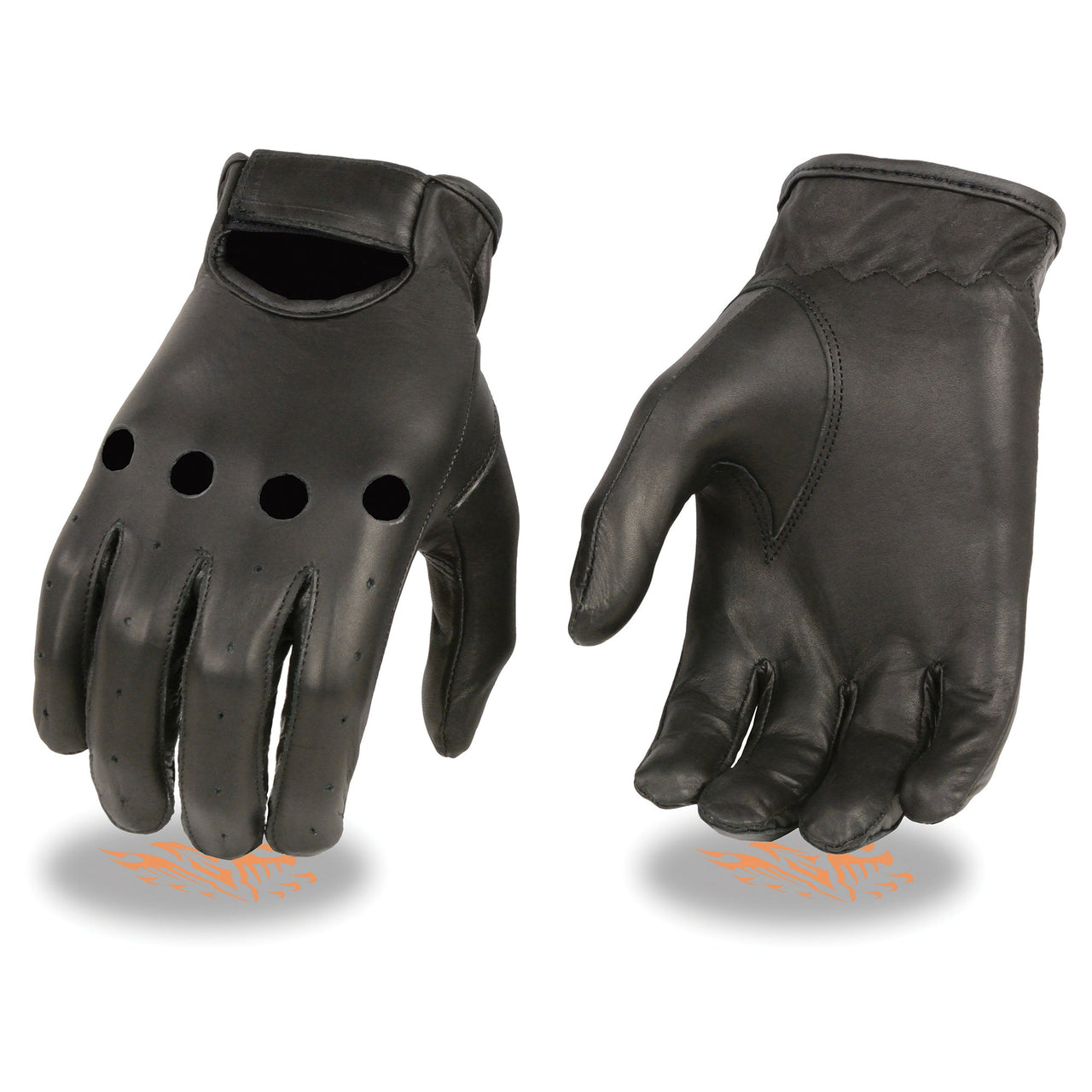 Men's Unlined Leather Classic Style Driving Gloves