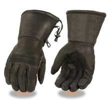 Men's Waterproof Gauntlet Gloves w/ Stretch Knuckles - HighwayLeather