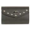 Small PVC Studded Windshield Bag w/ Velcro Closure (8X8X4) - HighwayLeather