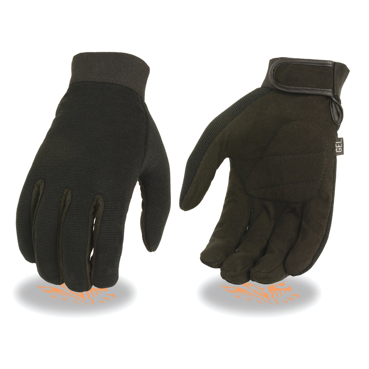 Men's Mechanics Glove w/ Amara Bottom & Gel Palm - HighwayLeather