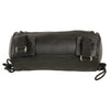 Large soft leather braid and stud tool pouch by Dynamicleather, featuring clip, thigh, fan, and bag styles, with braided leather details.