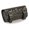 Double Buckle Studded PVC Tool Bag w/ Quick Release(10X4.5X3.25) - HighwayLeather