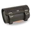 Dynamicleather large PVC tool bag with two buckles, quick release, designed for clip, thigh, or fan use, measuring 10x4.5x3.25 inches