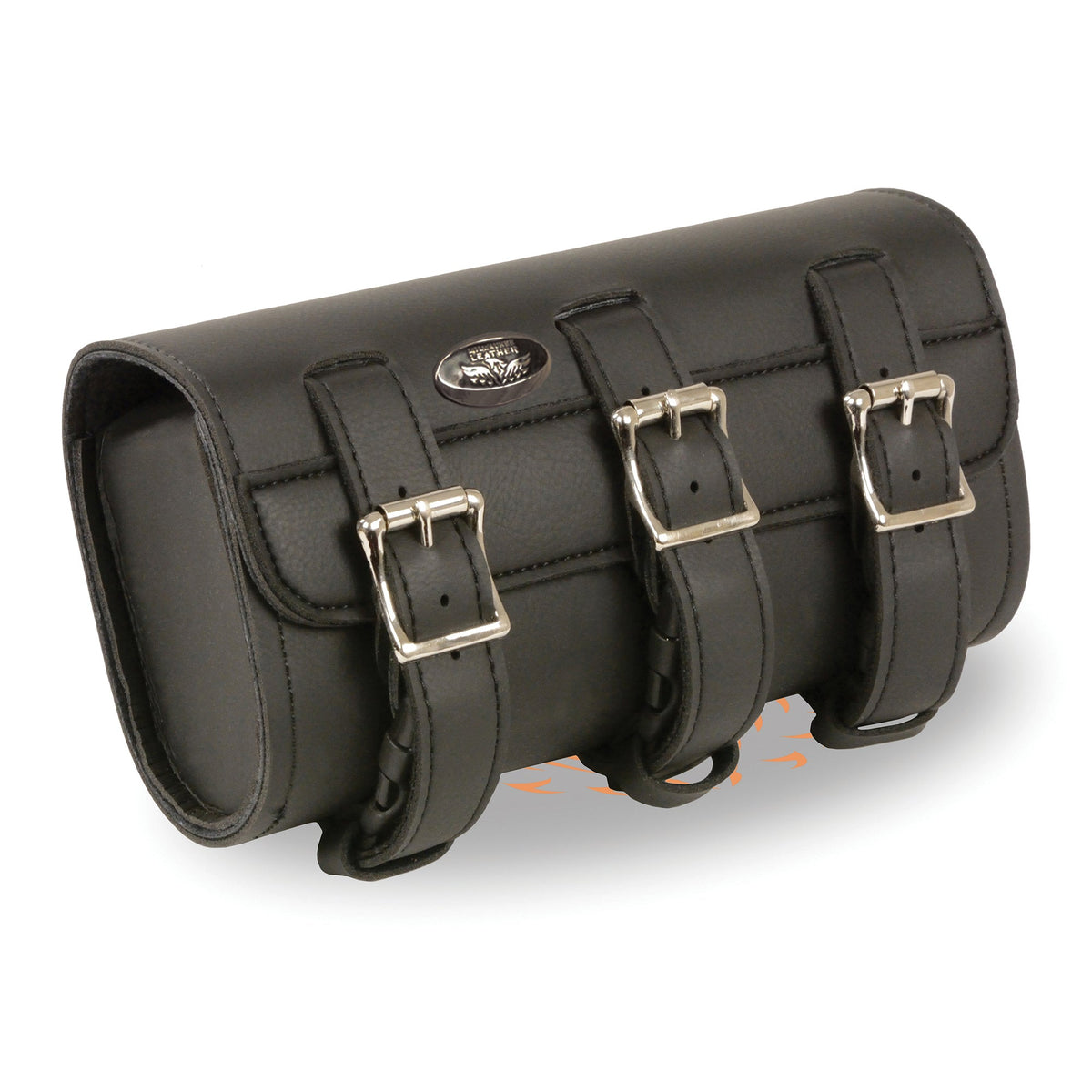 Large triple buckle PVC tool bag by Dynamicleather, featuring quick release clips and durable construction for heavy-duty use.