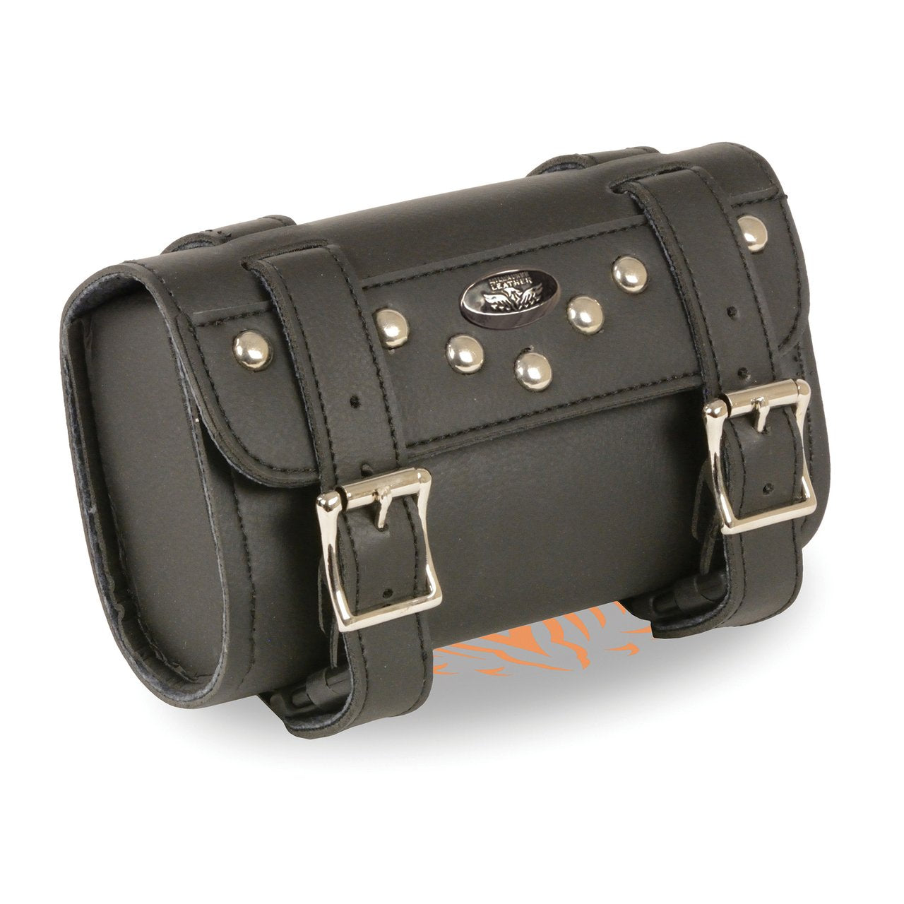 Small Two Buckle Studded PVC Tool Bag w/ Quick Release (8X4X3) - HighwayLeather