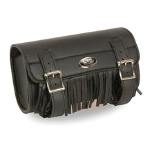 Large Two Buckle Fringed PVC Tool Bag w/ Quick Release(10X4.5X3.25) - HighwayLeather