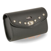 Small PVC Studded Windshield Bag w/ Quick Release (8X4X3) - HighwayLeather