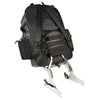 Large Leather & Textile Cruiser Sissy Bar Back Pack (15X22X7) - HighwayLeather