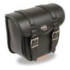 Milwaukee Leather small PVC sissy bar bag with quick release straps, dimensions 8x8x4.5 inches, for motorcycle luggage.