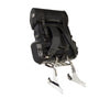 HighwayLeather medium textile two-piece touring sissy bar bag for bikers, with adjustable straps and durable design.