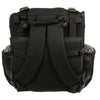 HighwayLeather Medium textile two-piece studded touring sissy bar bag for motorcycles, measuring 14x15x7 inches, with studded design.