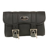 Medium PVC HighwayLeather tool bag with key locks, featuring clip, thigh, and fan-compatible design, measuring 9x4.5x3.5 inches.