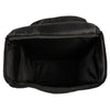 Large nylon two-piece sissy bar bag with map pocket from HighwayLeather, measuring 14.5x16x7 inches, designed for motorcycle touring.