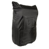 Large nylon two-piece biker sissy bar bag with map pocket, HighwayLeather, 14.5x16x7 inches, designed for motorcycle luggage.