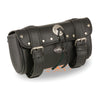Double Strap Rivet & Concho Tool Bag w/ Quick Release (10X4.5X3.25) - HighwayLeather