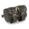 Small Double Strap Studded Tool Bag w/ Quick Release (8X4X3) - HighwayLeather