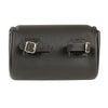 Large braided PVC tool bag by HighwayLeather with Velcro closure, featuring multiple compartments and a sturdy handle.