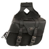 Zip-Off PVC Extended Flap Throw Over Saddle Bag (15X11X7X21) - HighwayLeather