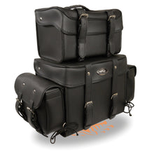 Large Four Piece PVC Touring Pack w/ Barrel Bag (15.5X13X10) - HighwayLeather