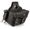 Large Braided Zip-Off PVC Throw Over Saddle Bag (16X10X6X22) - HighwayLeather