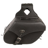 Large Zip-Off Single Strap PVC Throw Over Saddle Bag (16X11X6X22) - HighwayLeather
