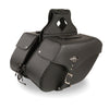 Large Zip-Off Single Strap PVC Throw Over Saddle Bag (16X11X6X22) - HighwayLeather