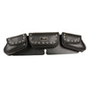 Triple Pocket Studded PVC Travel Windshield Bag (22X6X2) - HighwayLeather