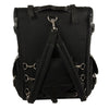 HighwayLeather extra large two-piece studded nylon touring pack for bikers, size 15x21x10, with rugged studded design.