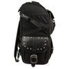 Extra Large Two Piece Studded Nylon Touring Pack (15X21X10) - HighwayLeather