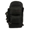 Large Retractable Nylon Sissy Bar Bag w/ Luggage Handle (12X17X9) - HighwayLeather