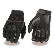 Men's Mesh Racing Gloves w/ Leather Palm - HighwayLeather