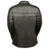 Ladies Sporty Scooter Crossover Leather Jacket - HighwayLeather