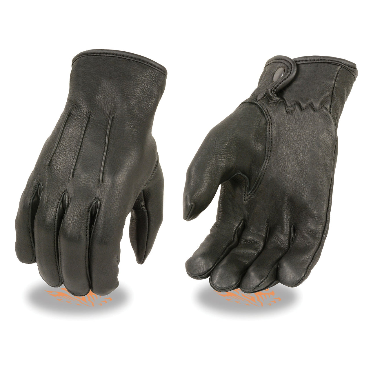 Men's Thermal Lined Deerskin Gloves w/ Snap Wrist - HighwayLeather