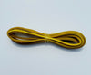 Yellow genuine leather lace cord from Buffalo Leather Gear, 64-inch braided lacing for crafts and accessories.