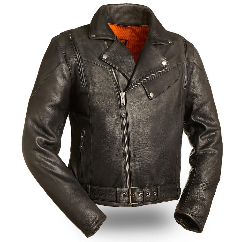 Men's 60's New Yorker jacket by Dynamicleather featuring vintage-inspired design and classic leather detailing.